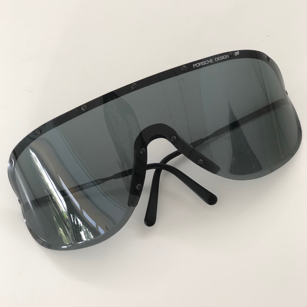 Porsche Design Carrera 5620 90 Vintage 1980s Shield Sunglasses Yoko Ono